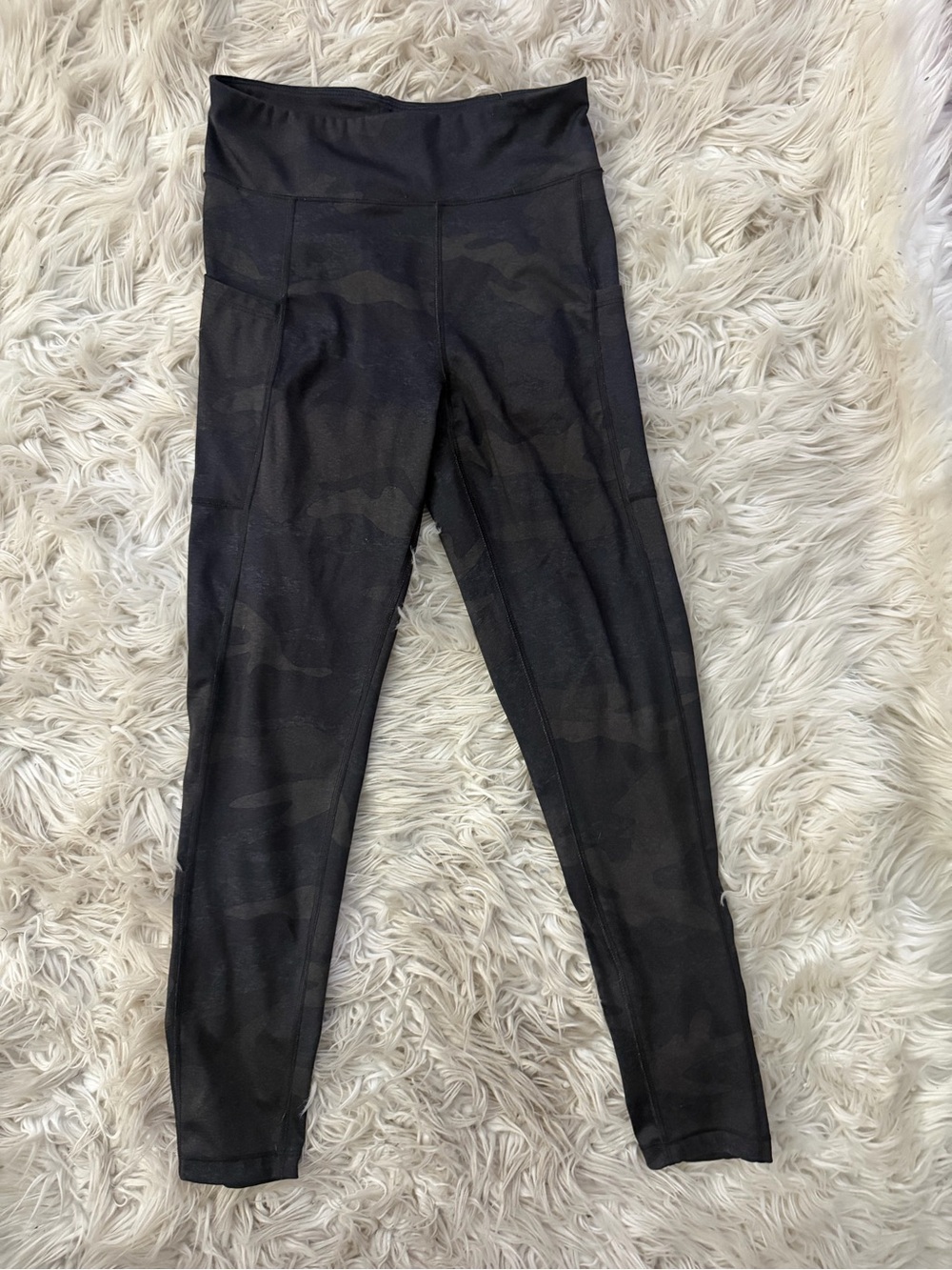 Aeropostale Black Camouflage High-Rise Leggings